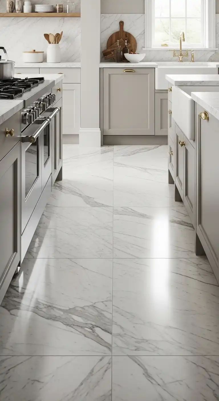 60x120 Carrara White Marble Effect